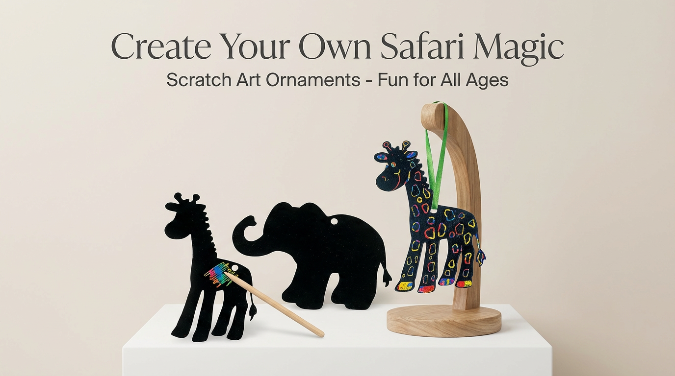 DIY Jungle Safari Scratch Art Kits